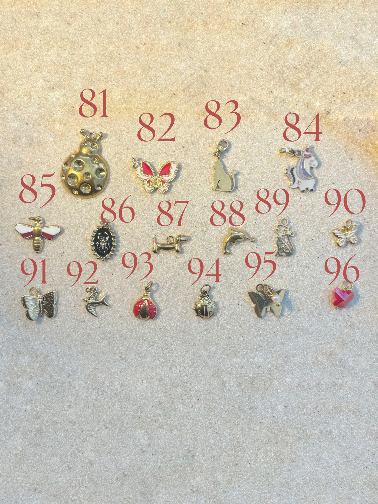 Charms animaux/insectes 🦋