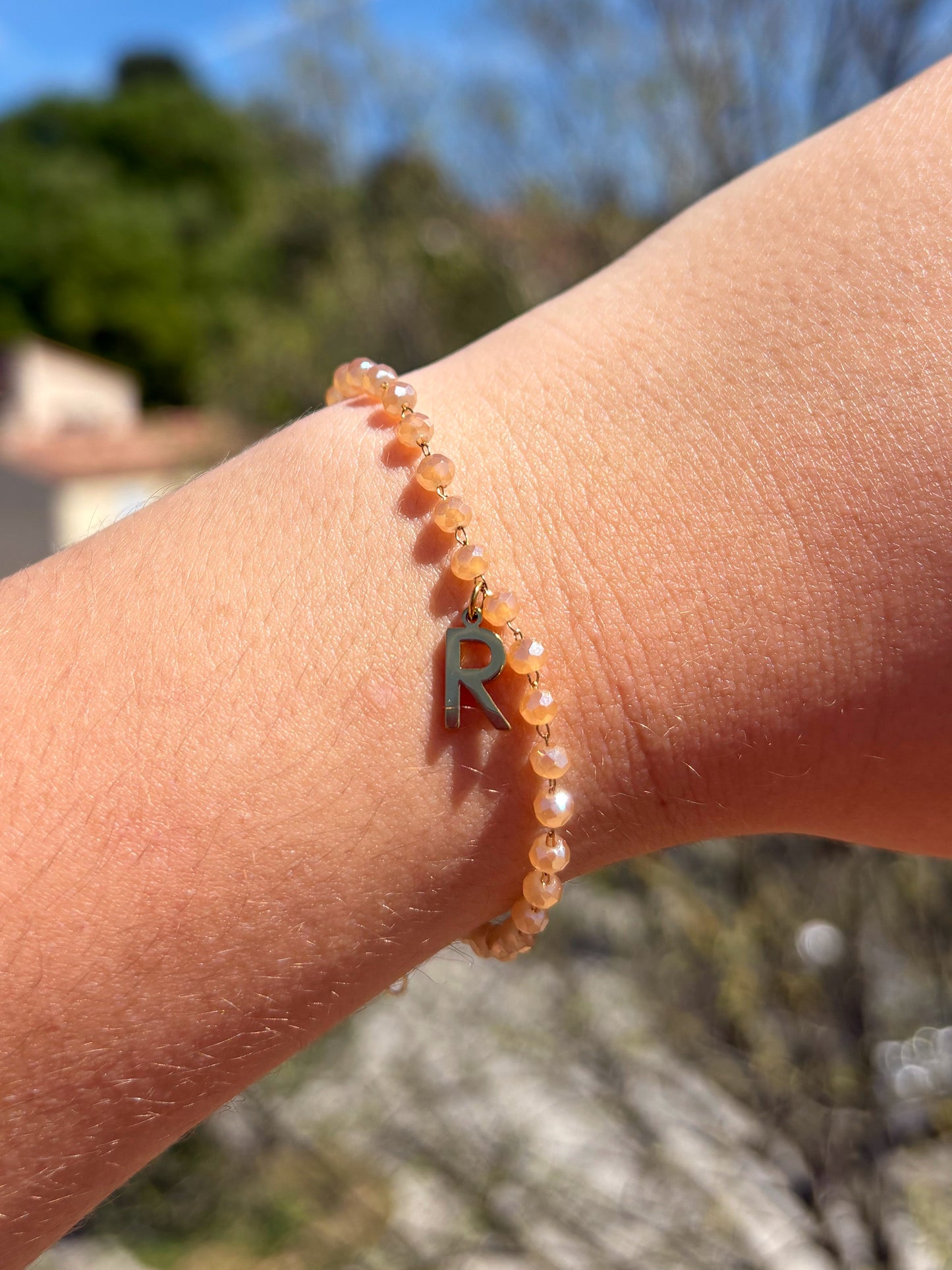 Bracelet déterminé beige