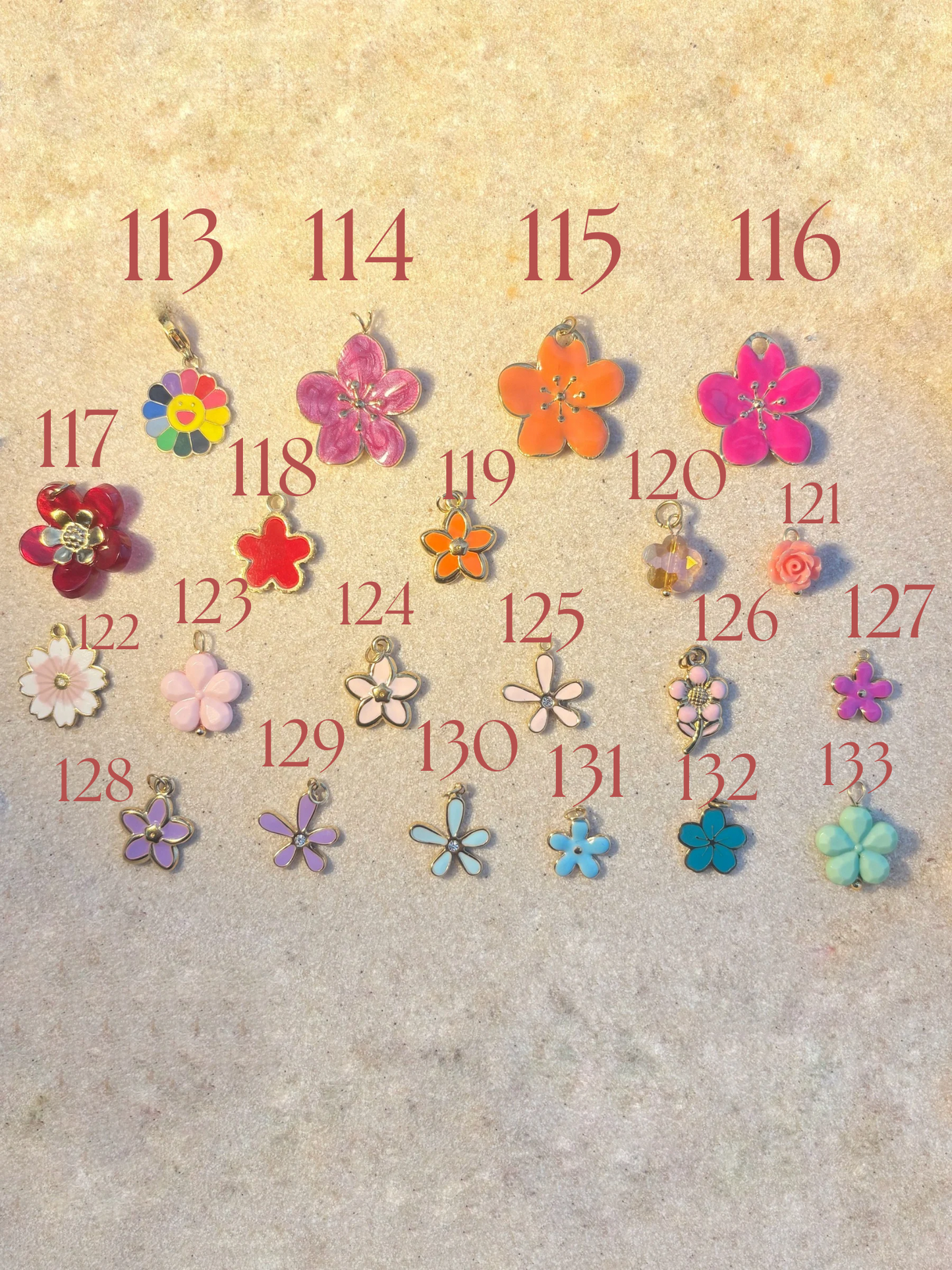 Charms fleurs đ