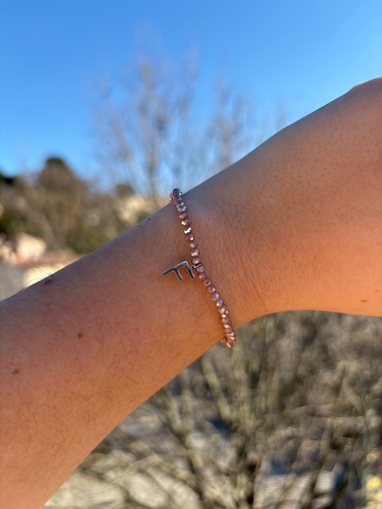 Bracelet dévoué beige
