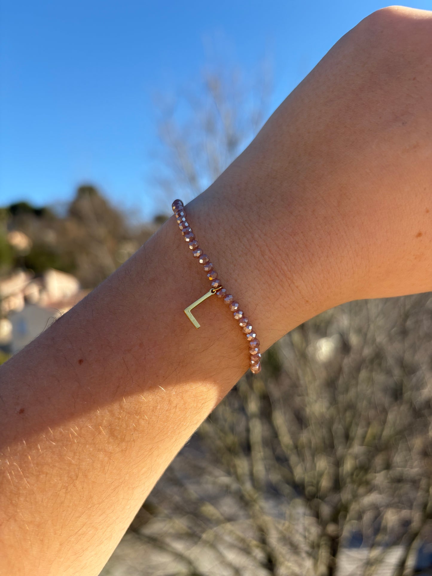 Bracelet dévoué beige