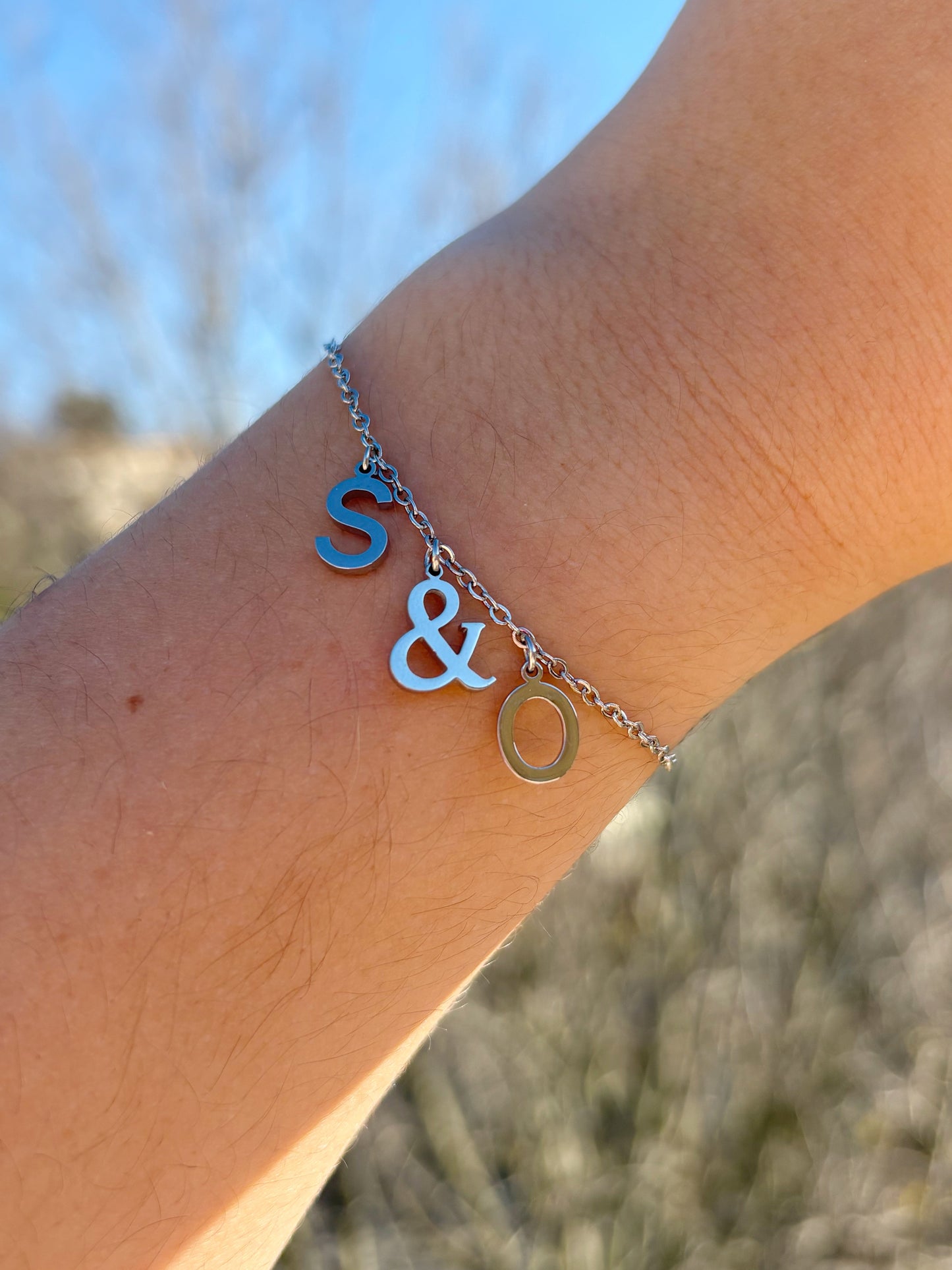 Bracelet élégant + double initiales