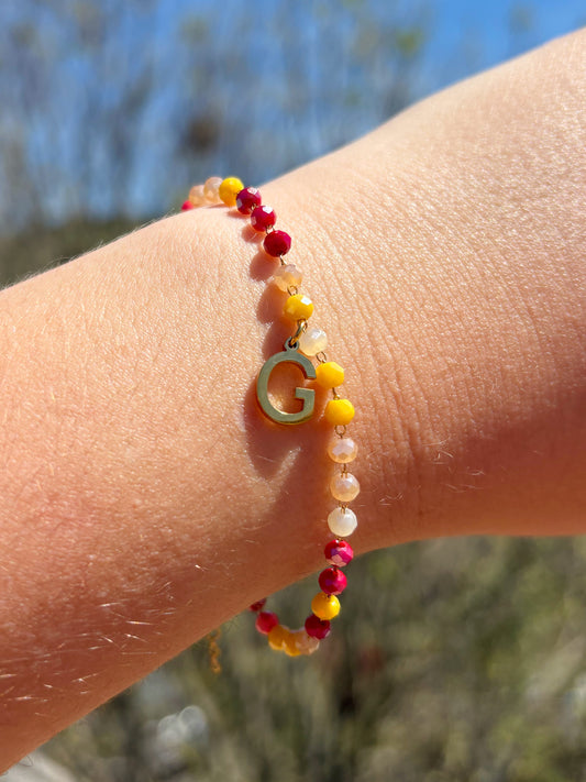 Bracelet déterminé (mélange rose )